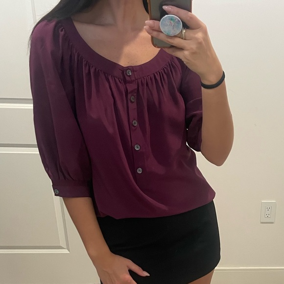 Trina Turk Silk Blouse - Picture 1 of 8